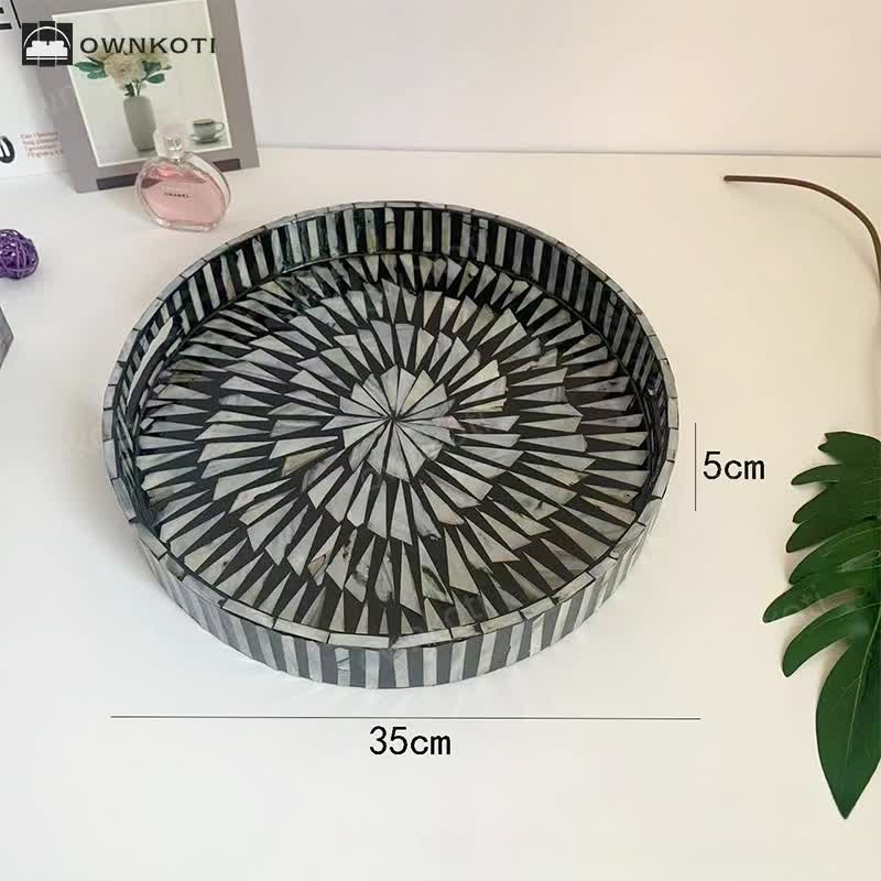Light Luxury Shell Tea Dessert Tray