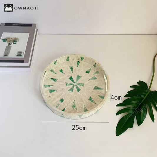 Light Luxury Shell Tea Dessert Tray