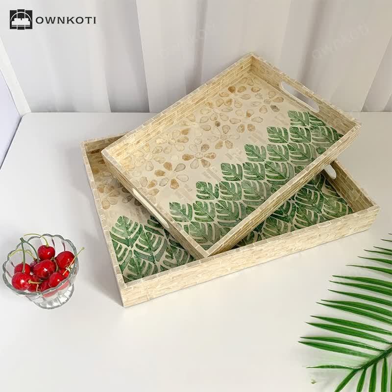 Light Luxury Shell Tea Dessert Tray