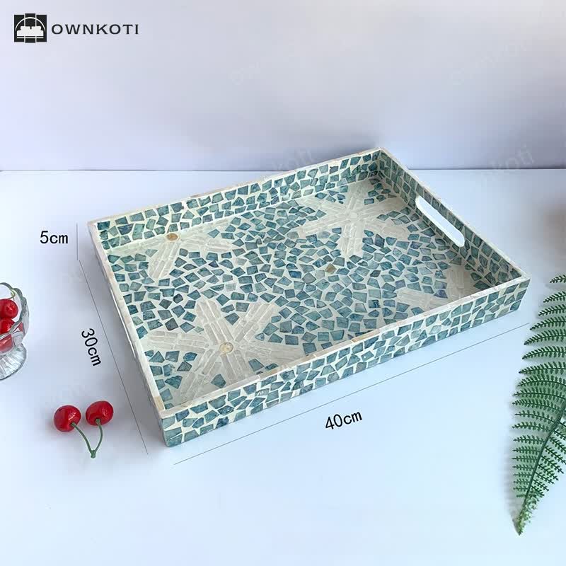 Light Luxury Shell Tea Dessert Tray