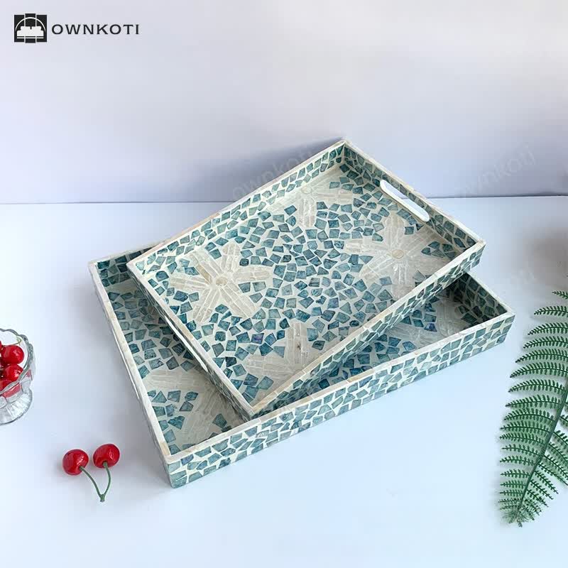 Light Luxury Shell Tea Dessert Tray
