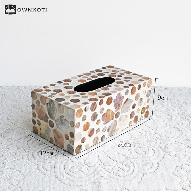 Creative Square Shell Tissue Box Storage Box