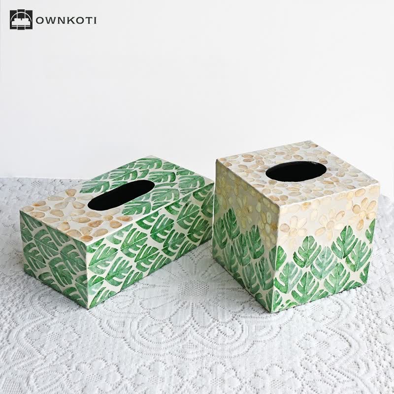 Creative Square Shell Tissue Box Storage Box