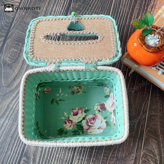 Pastoral Style Handmade Creative Woven Tissue Box