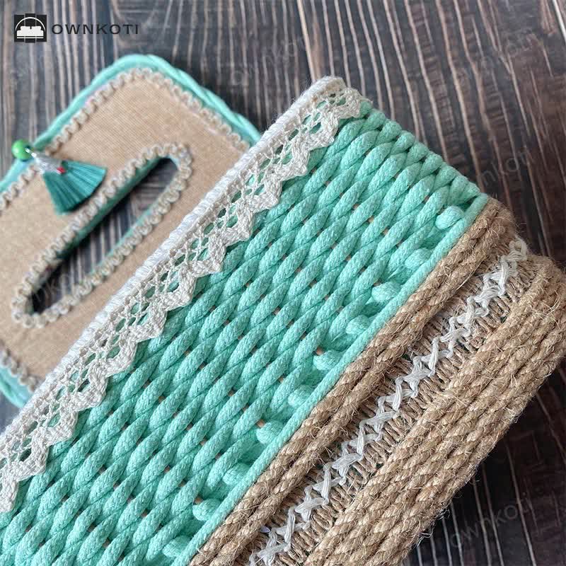 Pastoral Style Handmade Creative Woven Tissue Box