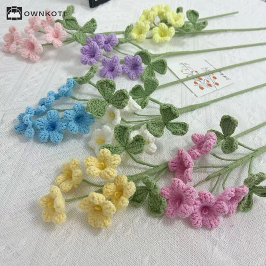 Handmade Knitted Crochet Oxalis Corniculata