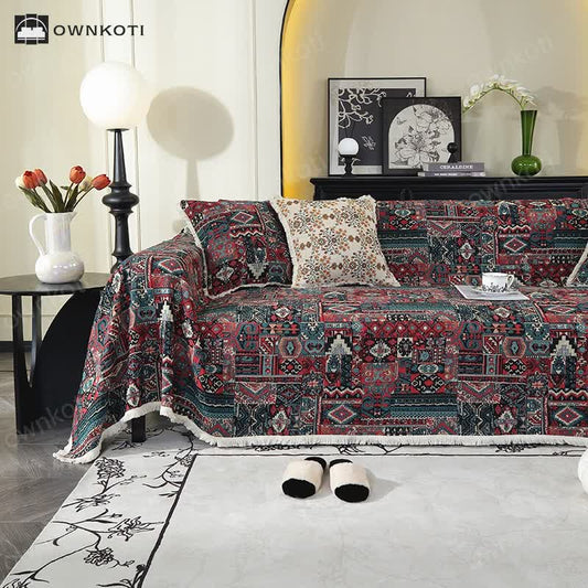 Retro Ethnic Exotic Style Non-slip Sofa Cover