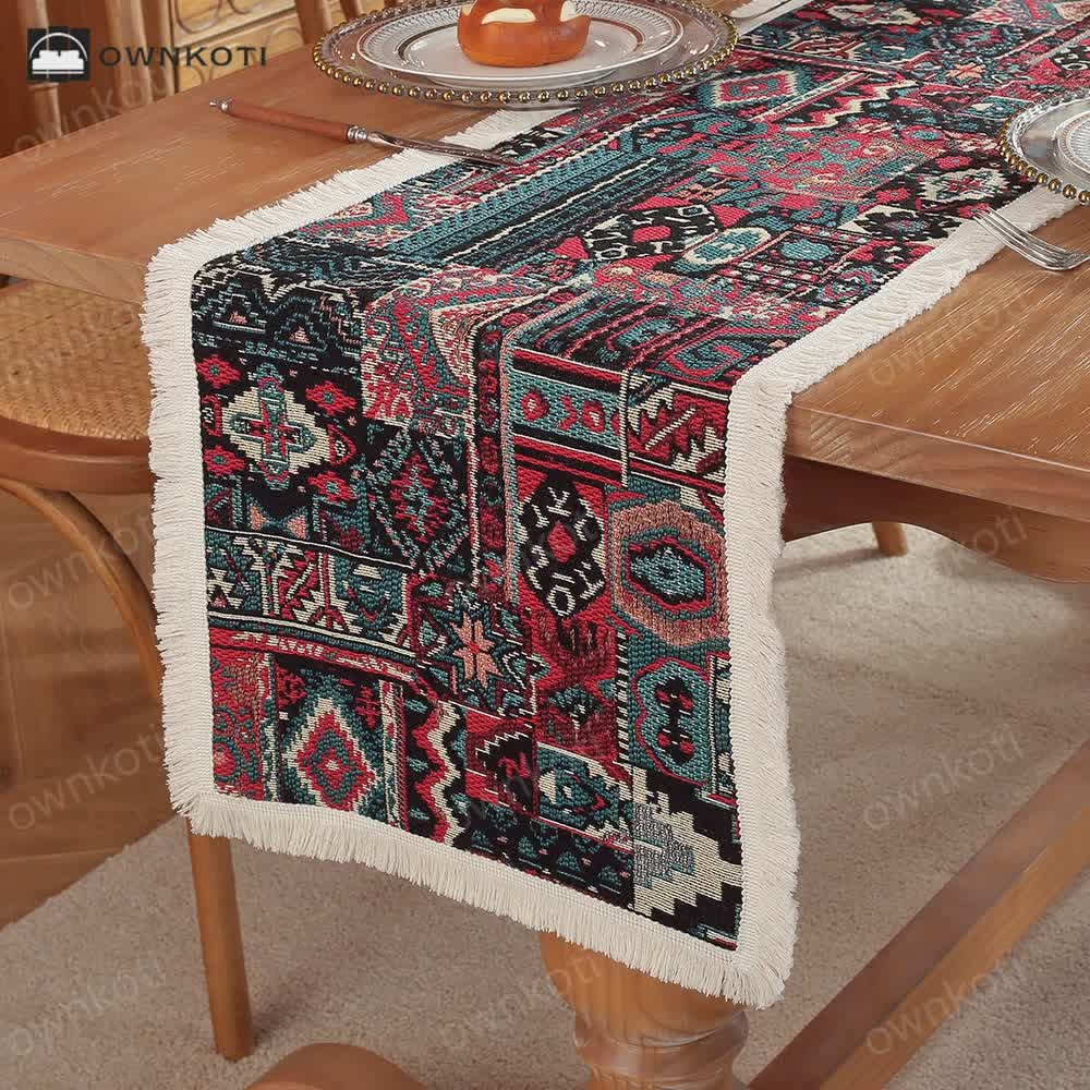 Luxury Retro Ethnic Style Table Runner
