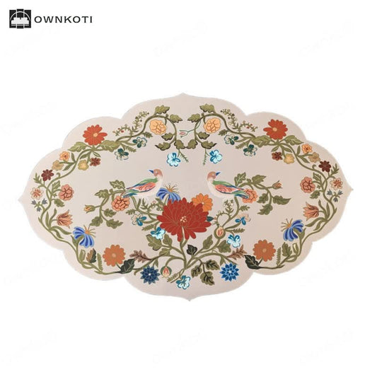 Pastoral Style Floral Anti-slip Diatom Mud Bath Mat