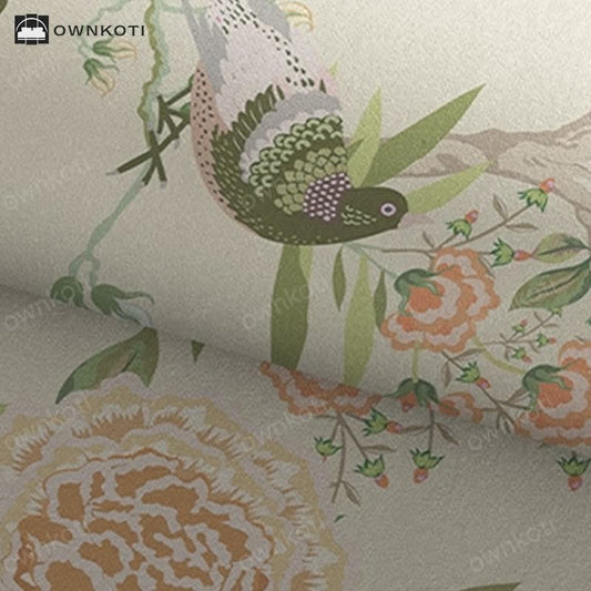 Elegant Floral Diatom Mud Bathroom Floor Mat