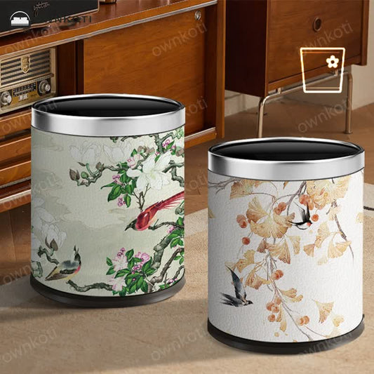 Rural Double Layer Durable Wastebasket