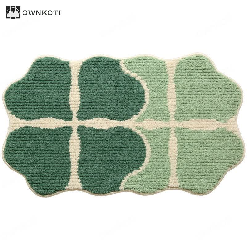 Four-leaf Clover Leaf Shape Non-slip Floor Mat