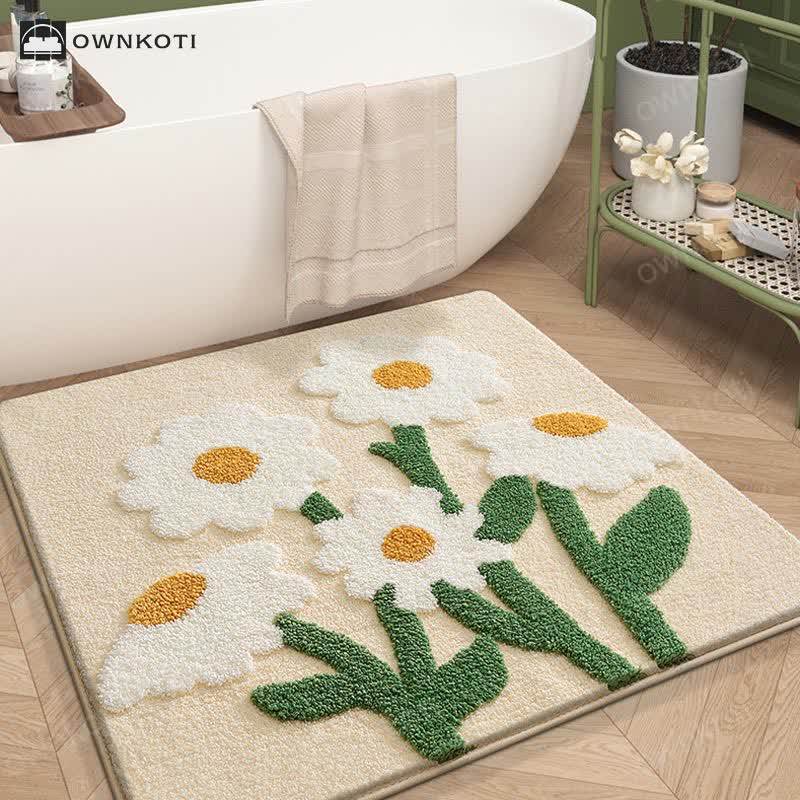 Square Plant Flower Water Absorbent Floor Mat