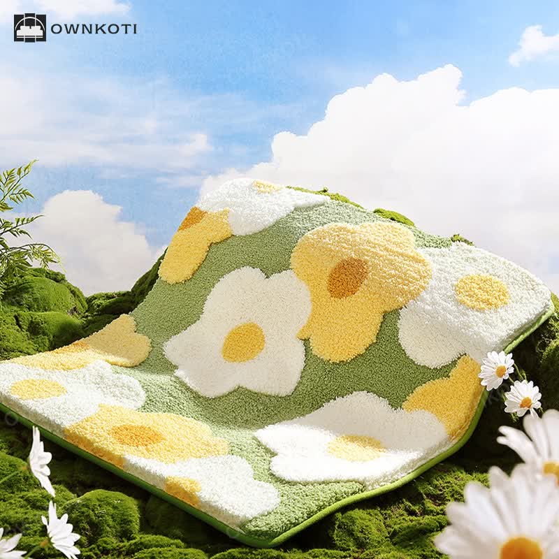 Square Plant Flower Water Absorbent Floor Mat