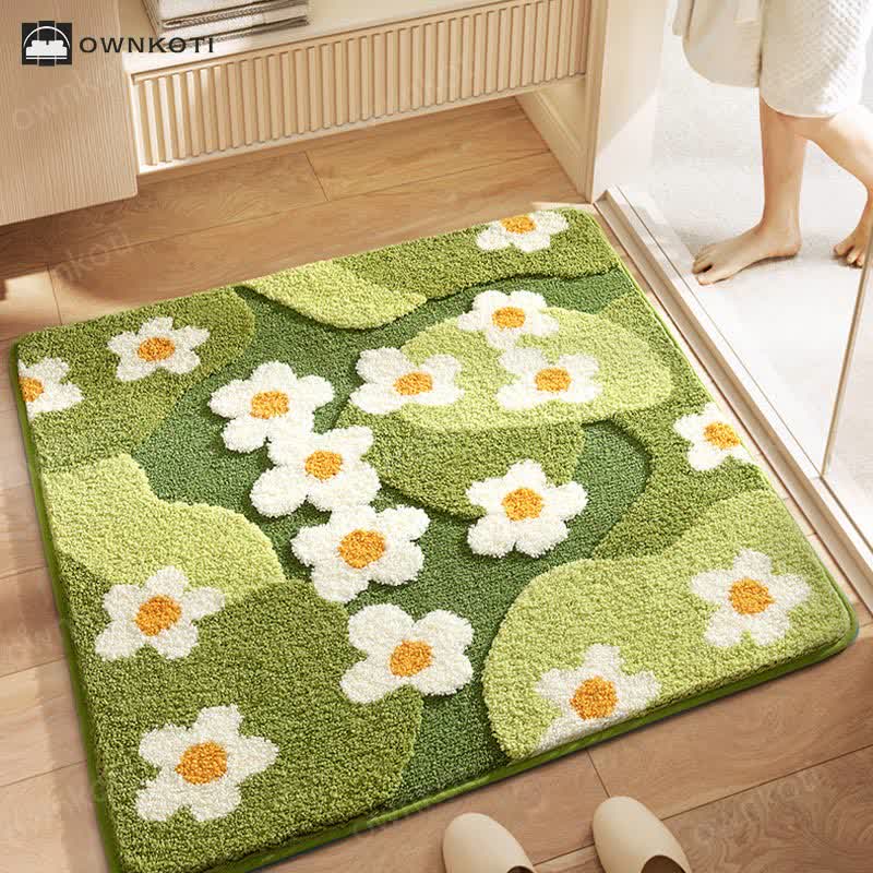 Square Plant Flower Water Absorbent Floor Mat