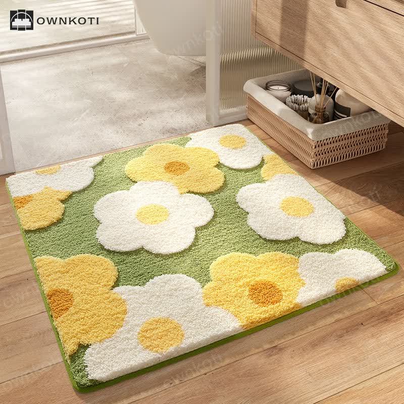 Square Plant Flower Water Absorbent Floor Mat