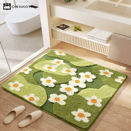 Square Plant Flower Water Absorbent Floor Mat