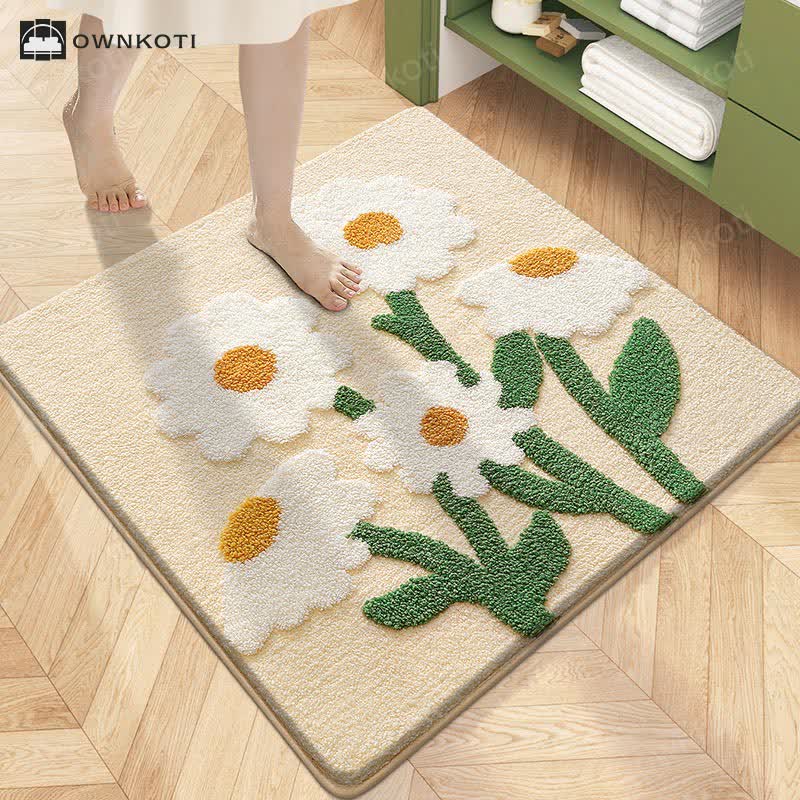 Square Plant Flower Water Absorbent Floor Mat