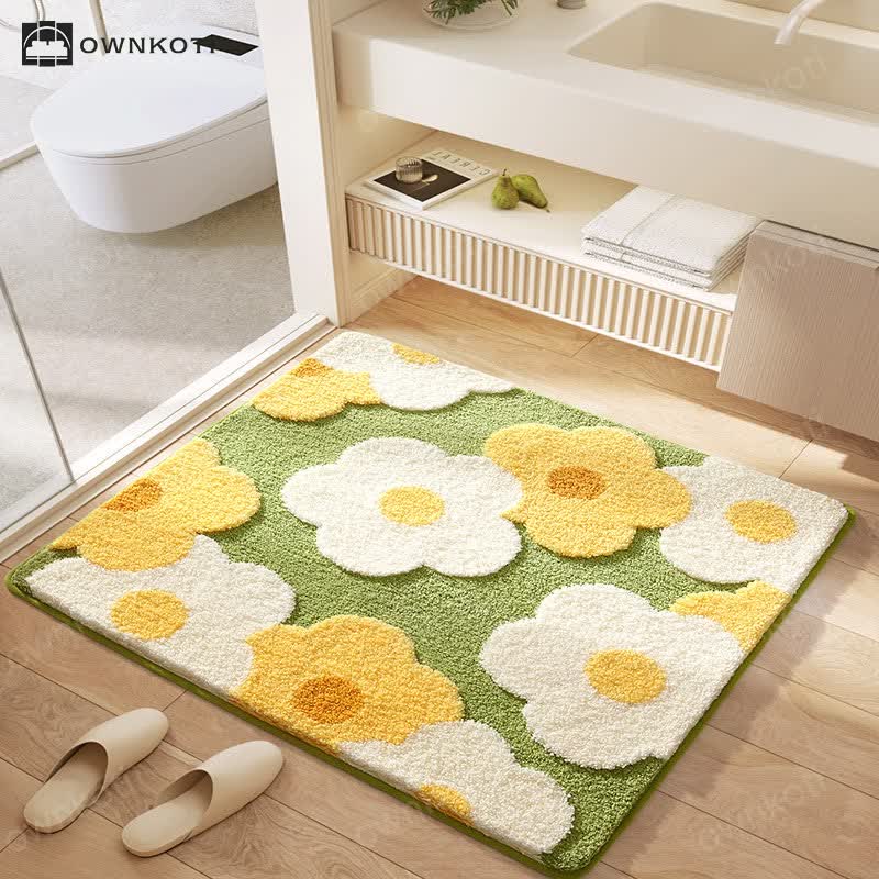 Square Plant Flower Water Absorbent Floor Mat