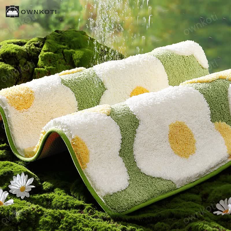 Square Plant Flower Water Absorbent Floor Mat