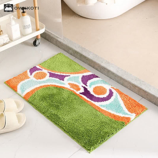 Cute Cartoon Plant Flowers Floor Mat