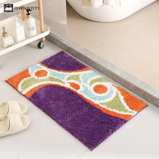 Cute Cartoon Plant Flowers Floor Mat