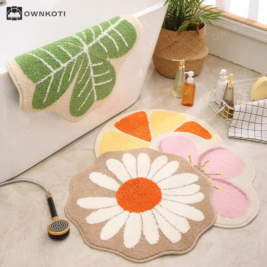 Cute Plant Fruit Shaped Anti-slip Floor Mat