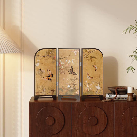 Vintage Foldable Screen Desktop Ornament