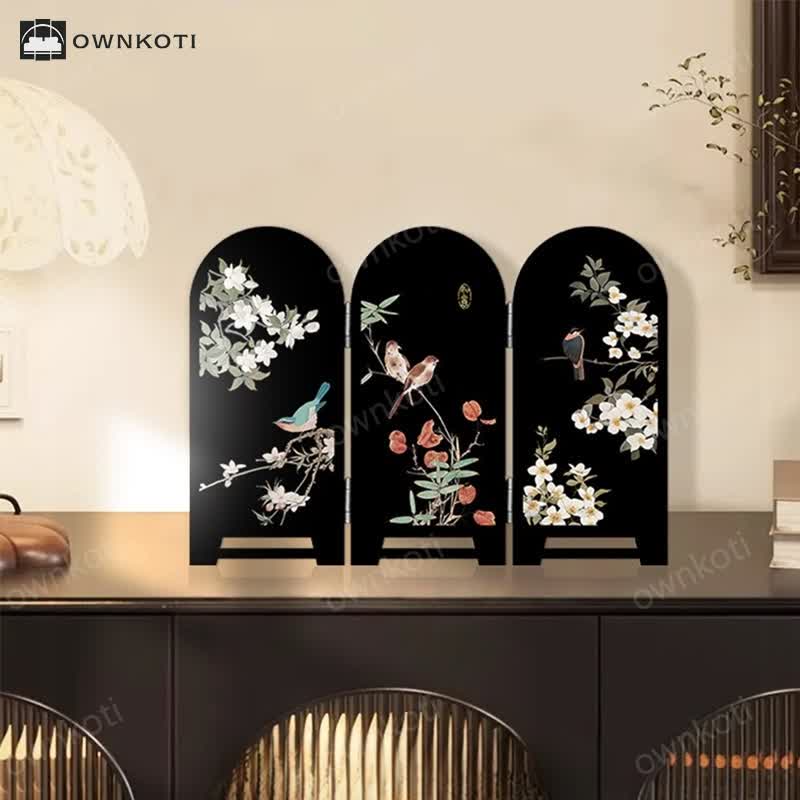 Retro Folding Screen Desktop Ornament