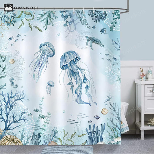 Underwater World Anti-mildew Shower Curtain
