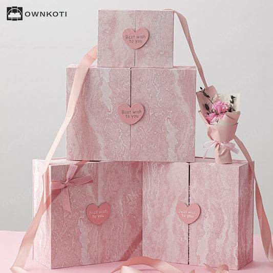 Pink Birthday Holiday Gift Packaging Box