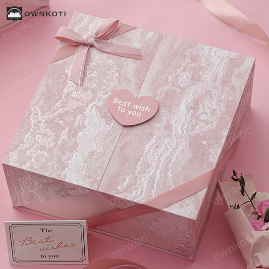 Pink Birthday Holiday Gift Packaging Box