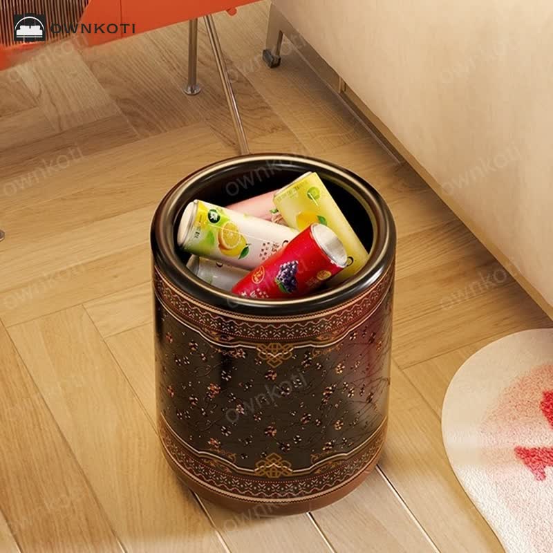 Exotic Double Layer Decorative Trash Bin