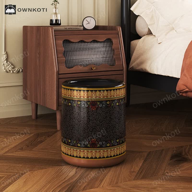 Exotic Double Layer Decorative Trash Bin