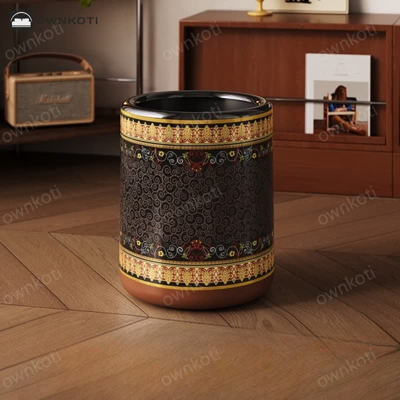 Exotic Double Layer Decorative Trash Bin