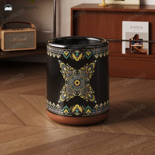 Elegant Double Layer Functional Trash Bin