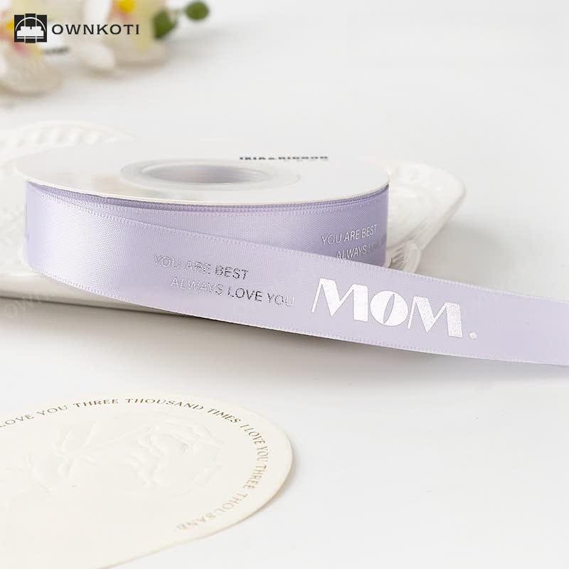 Mother's Day Gift Box Bouquet Wrapping Satin Ribbon