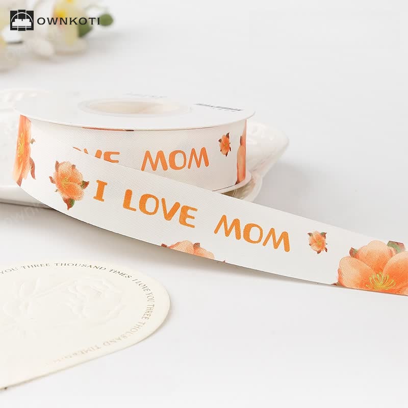 Mother's Day Gift Box Bouquet Wrapping Satin Ribbon