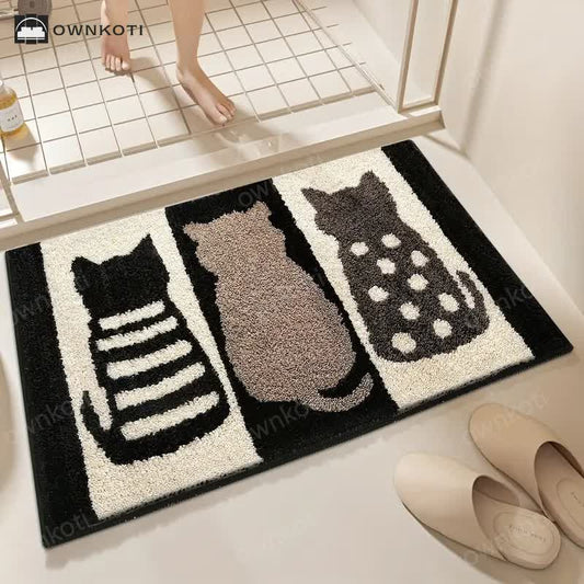 Plant Flower Cartoon Absorbent Floor Mat