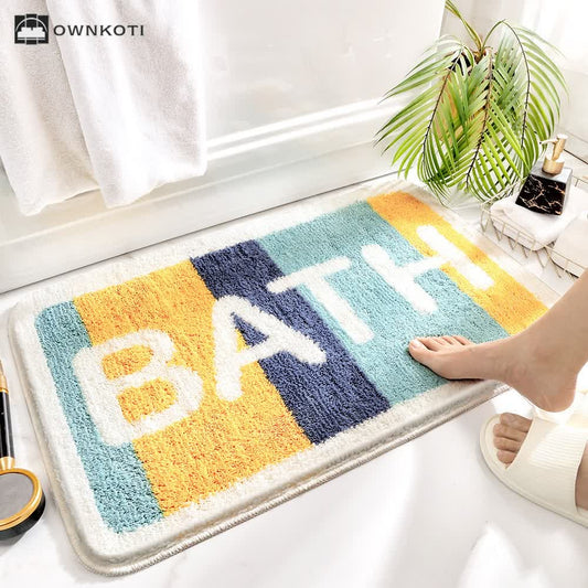 Plant Flower Cartoon Absorbent Floor Mat