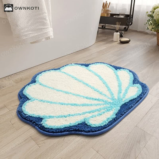 Cartoon Shell Daisy Flower Absorbent Floor Mat