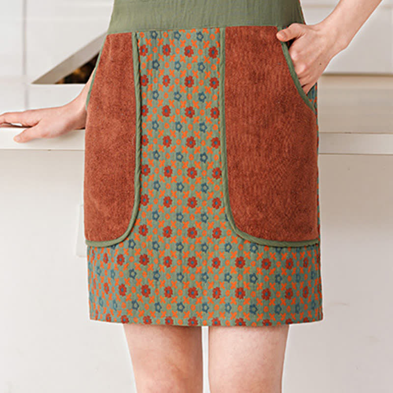 Pure Cotton Vintage Waterproof Vest Apron