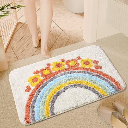 Cartoon Plant Water Absorbent Anti-Slip Floor Mat