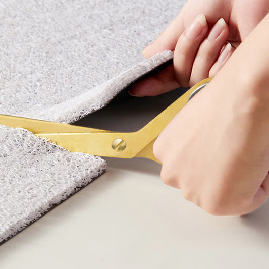 Cuttable Oil Painting Style Plant Leaf Floor Mat