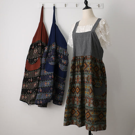 Vintage Pattern Home Kitchen Cotton Apron