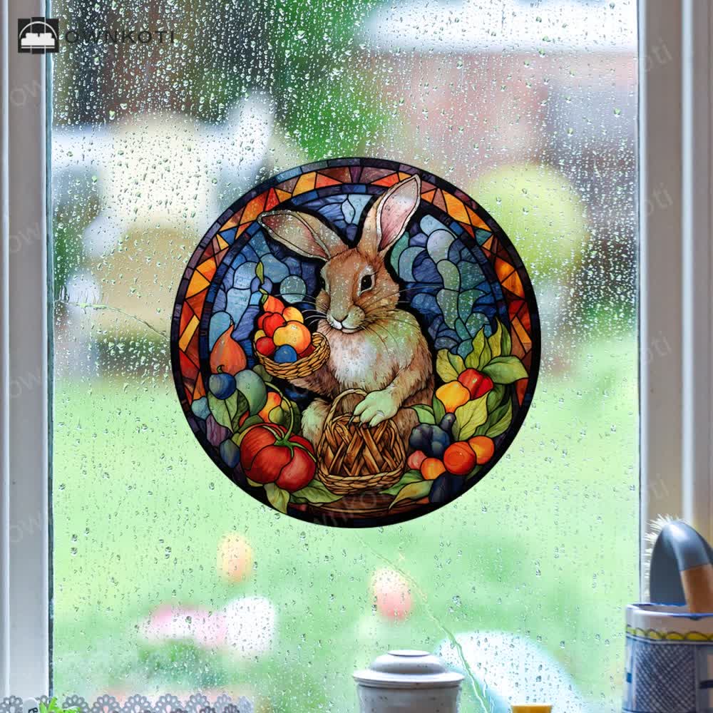 Easter Bunny Anti-collision Static Warning Sticker
