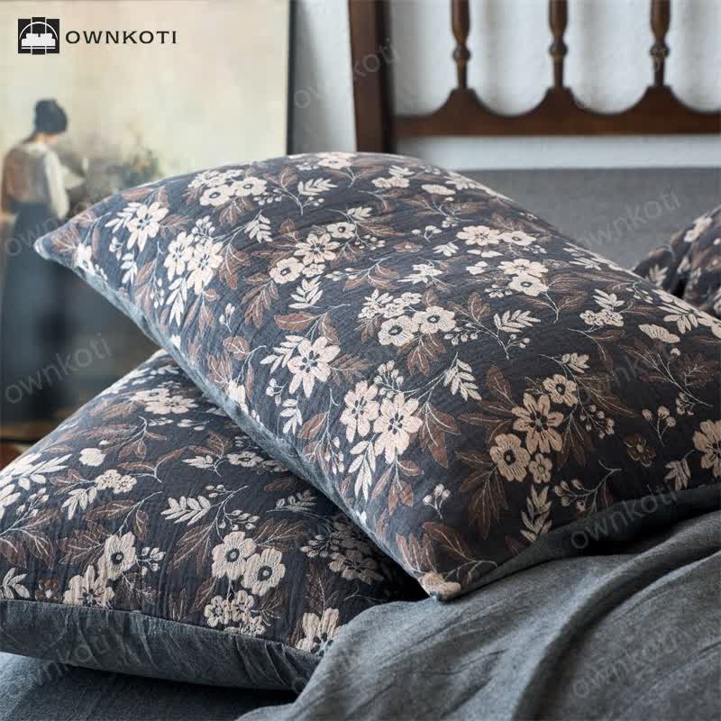 Yarn-dyed Double Layer Gauze Bedding Set (4PCS)