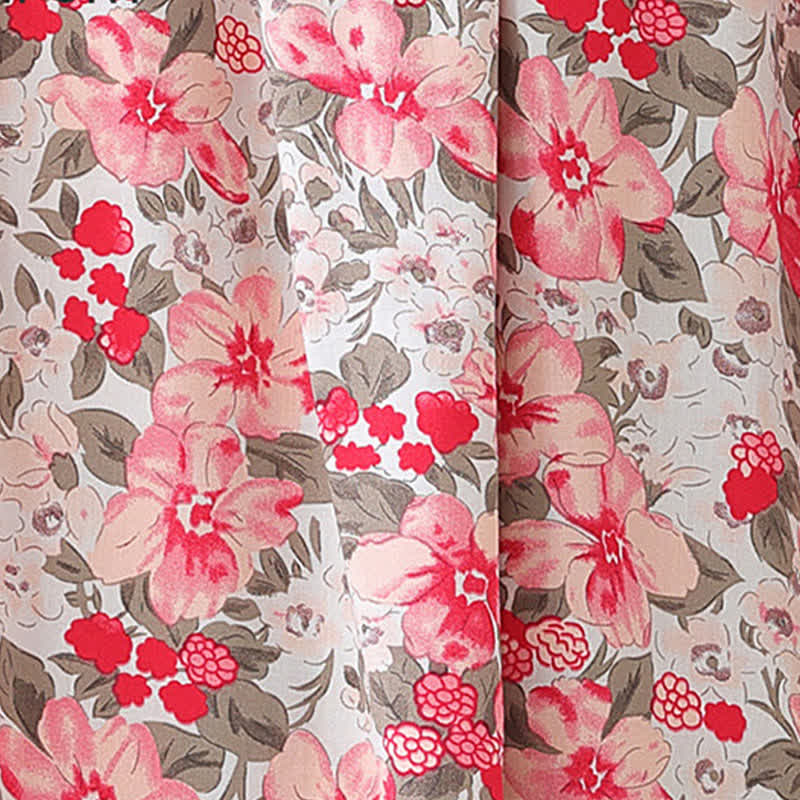 Plus Size Floral Botanical Loungewear Set