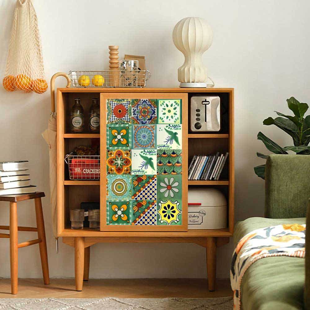 Vintage Green Decorative Peel & Stick Wall Stickers