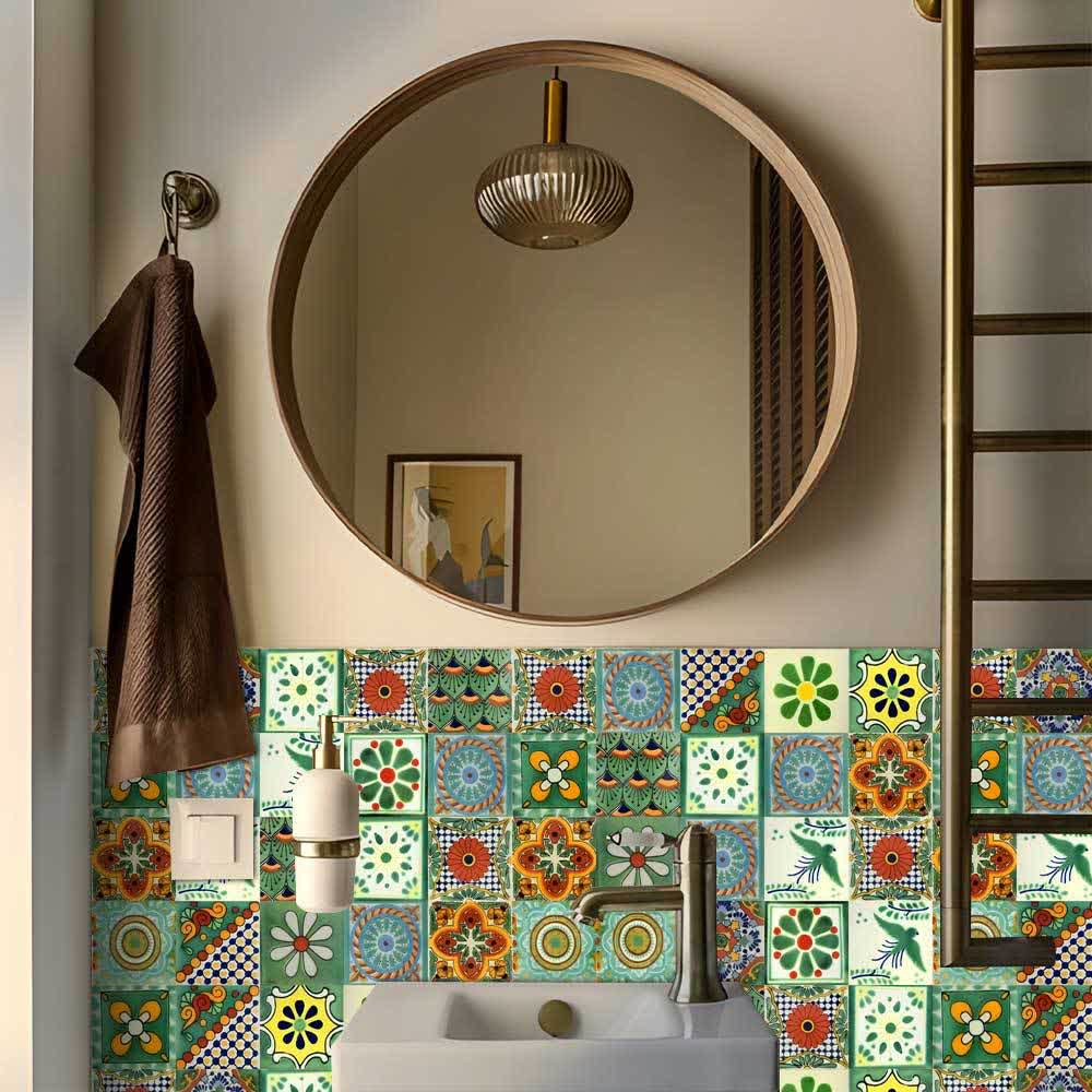 Vintage Green Decorative Peel & Stick Wall Stickers